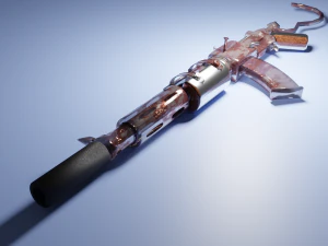 सर्वनाश शैली स्वचालित राइफल 3D मॉडल