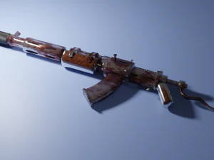 apocalypse style automatic rifle 3D Model