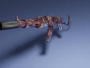 apocalypse style automatic rifle 3D 模型
