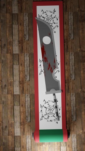 sword of zabuza momochi 3D 模型 .c4d .max .obj .3ds .fbx .stl .blend 