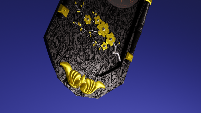 black marble clock Model 3D .c4d .max .obj .3ds .fbx .stl .blend 