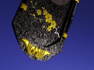 black marble clock Modelo 3D