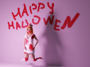 Nurse for halloween 3D Model
