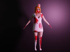 Nurse for halloween 3D Model