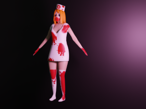 Nurse for halloween 3D Model