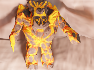 Lava golem Modelo 3D
