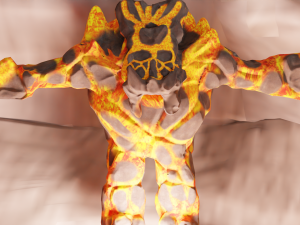 Lava golem Modelo 3D