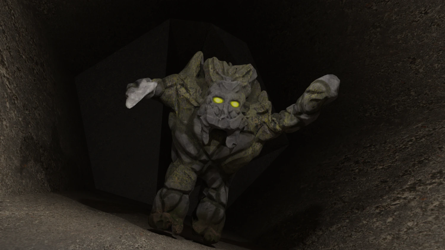 Gólem de piedra Modelo 3D .c4d .max .obj .3ds .fbx .stl .blend