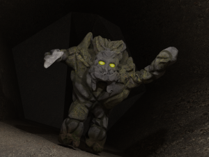 Stone golem Modelo 3D