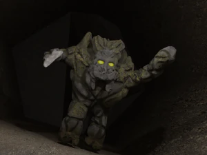 Кам'яний голем 3D Модель