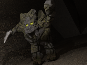 Stone golem Modelo 3D