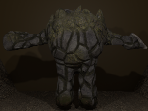 Stone golem Modelo 3D
