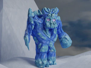 Ледяной голем 3D Модель