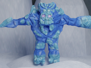Ice golem Modelo 3D