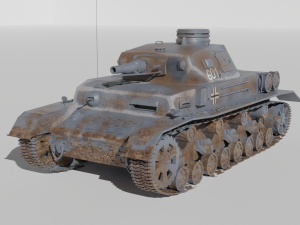 Pz4AustF1 Modelo 3D