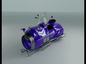 motocicleta de ciencia ficci&oacute;n Modelo 3D