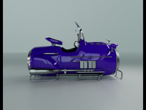 sci-fi motorcycle 3D Model