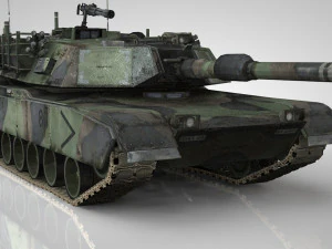 tanque de guerra principal americano Modelo 3D