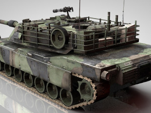 american main battle tank 3D मॉडल