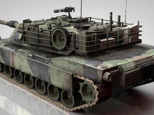american main battle tank 3D Model