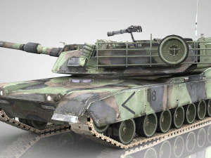 american main battle tank 3D Model