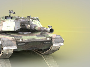 american main battle tank 3D मॉडल
