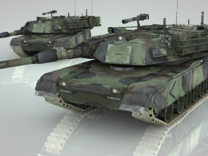 american main battle tank 3D मॉडल
