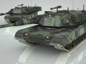 american main battle tank 3D Model