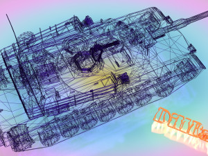 american main battle tank 3D मॉडल