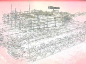 american main battle tank 3D मॉडल