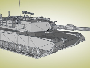 american main battle tank 3D मॉडल