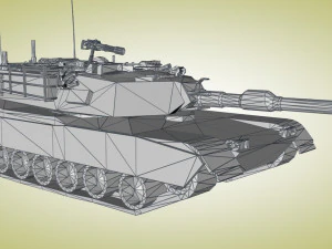 american main battle tank 3D Model