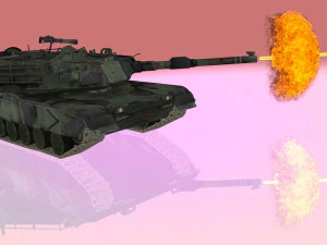 american main battle tank 3D Model