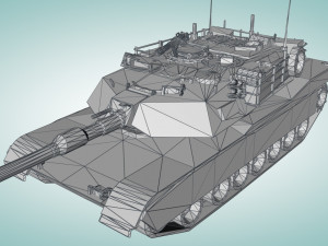 american main battle tank 3D मॉडल