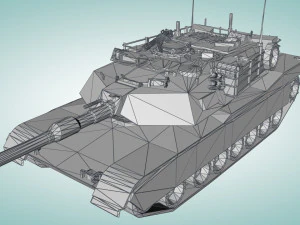 american main battle tank 3D Model