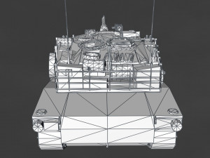 american main battle tank 3D मॉडल