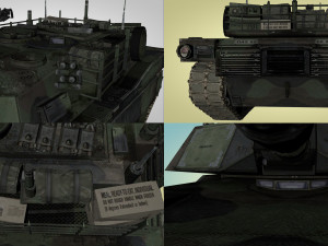 american main battle tank 3D मॉडल