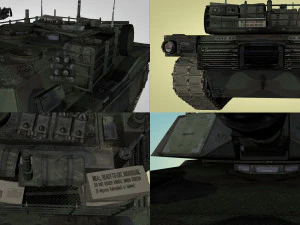 american main battle tank 3D Model