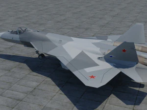 modern multi-purpose aircraft su-50 3D Model