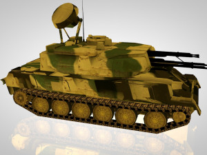 anti-aircraft installation of the soviet union shilka Modelo 3D