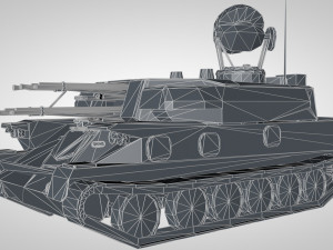 anti-aircraft installation of the soviet union shilka 3D Model
