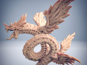 o deus cobra Modelo de Impressão 3D