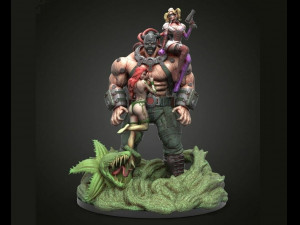 bane and girls 3D Print Model