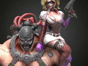 Bane e meninas Modelo de Impressão 3D