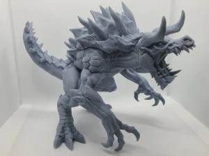 la &eacute;pica tarasca gigantesca miniatura Modelo de impresión 3D