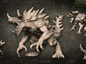 la &eacute;pica tarasca gigantesca miniatura Modelo de impresión 3D