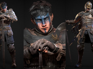 Hero Mercenary Warrior Modelo 3D