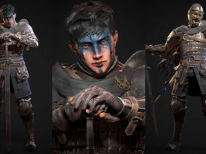 Her&oacute;i Guerreiro Mercen&aacute;rio Modelo 3D
