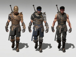 Hero Mercenary Warrior Modelo 3D