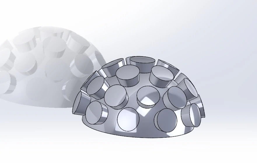 ball with columns 3D Model .c4d .max .obj .3ds .fbx .stl .blend 
